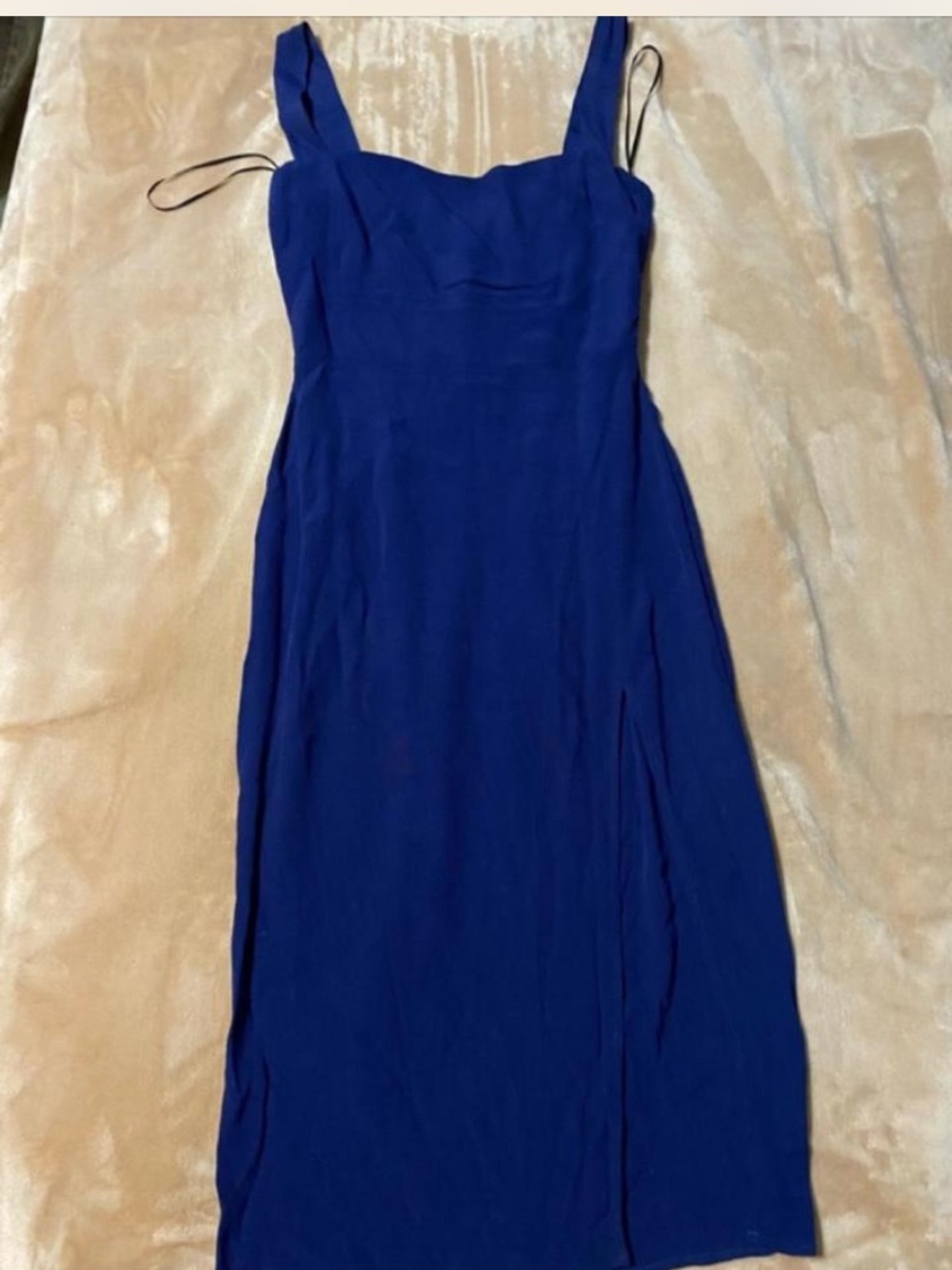 Reformation Cobalt Blue Sleeveless Midi Dress Sz 00